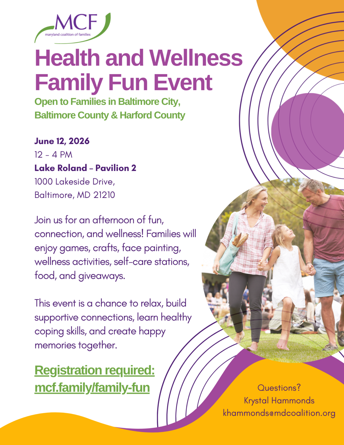 Family Event Reference Health and Wellness Family Fun Event - Maryland Coalition of Families